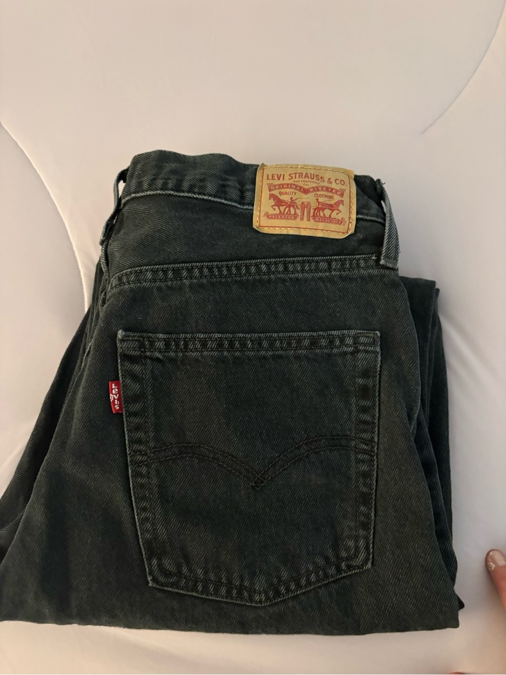 Levis 90 Baggy Jeans: Black- Size 30